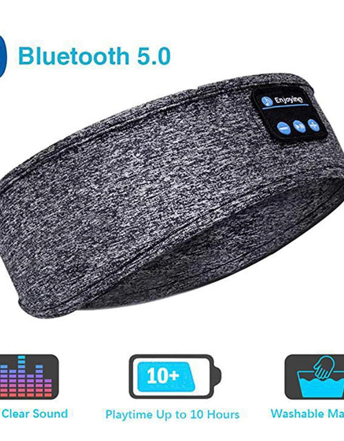 Load image into Gallery viewer, Bluetooth-Compatible Earphones Sports Sleeping Headband Elastic Wireless Headphones Music Eye Mask Wireless Eye Headset Headband
