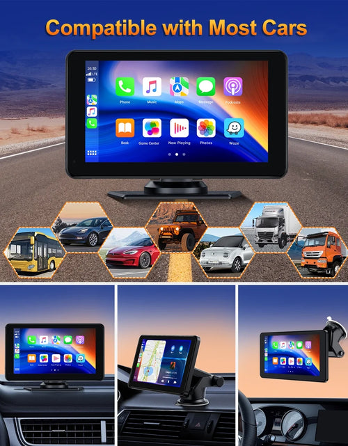 Load image into Gallery viewer, 6.86 Inch Touch Carplay Screen Car Stereo for Vehicle Wireless Carplay&amp;Android Auoto with Backup Camera, Mirror Link, FM, Bluetooth, GPS
