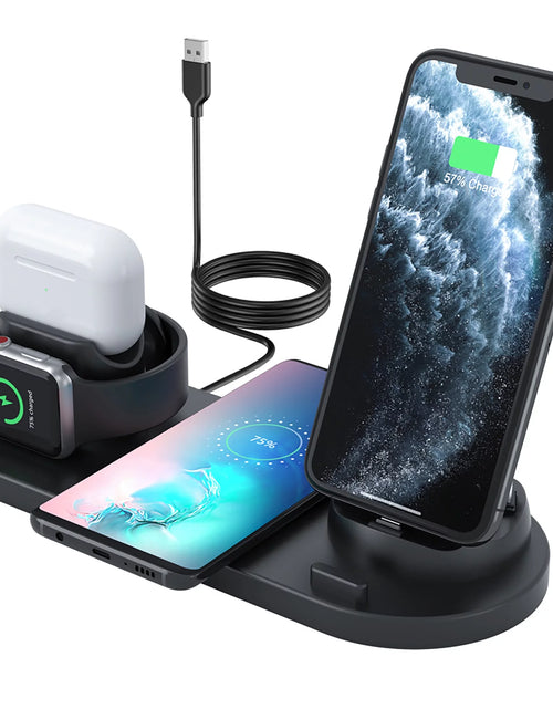 Load image into Gallery viewer, Wireless Charger for Iphone 6 in 1 Wireless Charging Station Stand for Multiple Devices
