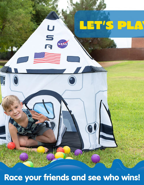 Load image into Gallery viewer, Rocket Ship Play Tents for Kids, Spaceship Kids Playhouse Indoor Outdoor
